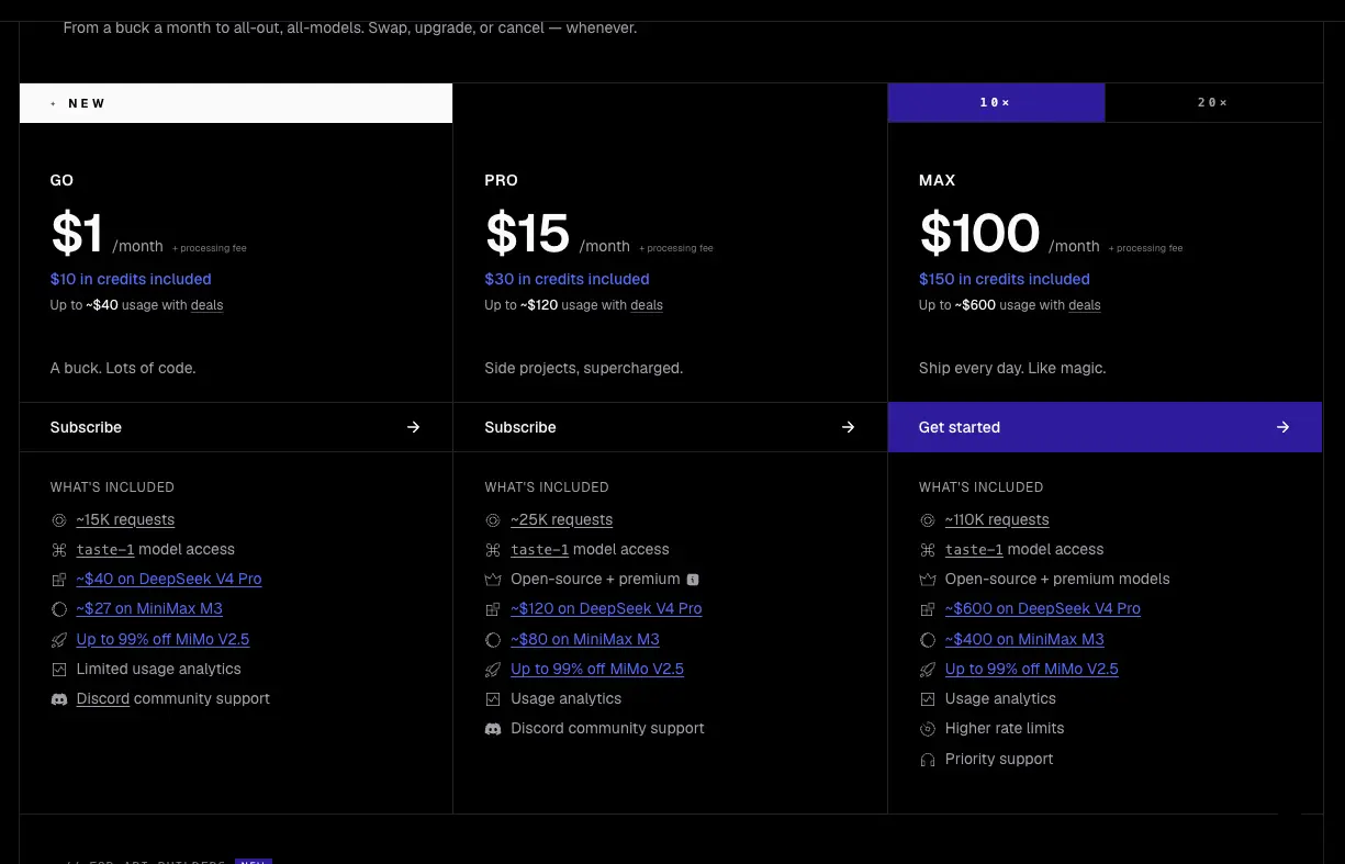 Command Code vs OpenCode — the setups side by side